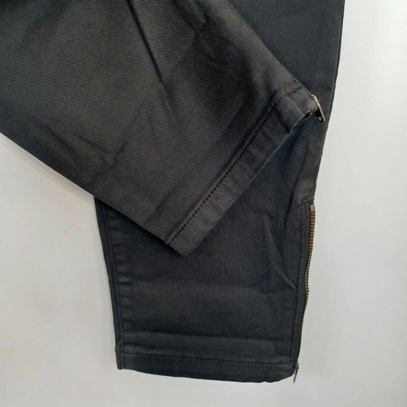 Daily Ritual Black Zip Ankle Slim Fit Jeans Size 12 - Picture 4 of 9